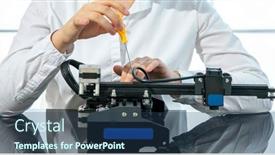  Presentation with robotics - PPT theme having girl-student-assembling-electronic-devices background and a ocean colored foreground