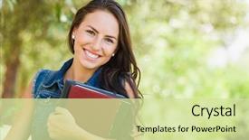  Presentation with race car a red racing - Slide set having girl student with school books background and a  colored foreground