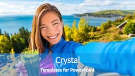  Presentation with asian food - Colorful slide deck enhanced with juicing in beautiful outdoors nature backdrop and a teal colored foreground