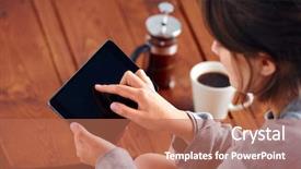  Presentation with relaxing - Presentation theme consisting of happy live life enjoyment relax concept background and a gray colored foreground