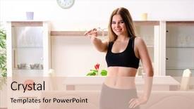  Presentation with concept - Audience pleasing presentation design consisting of girl with calipers in diet backdrop and a lemonade colored foreground