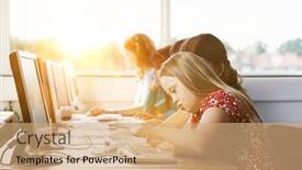  Presentation with down syndrome - Theme with girl-with-down-syndrome-using background and a coral colored foreground