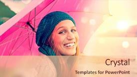  Presentation with girl pink baby shower - Cool new theme with girl with pink umbrella backdrop and a lemonade colored foreground