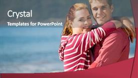  Presentation with loving hearts love heart candy - Audience pleasing slide set consisting of girlfirends - young couple in love backdrop and a  colored foreground