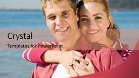  Presentation with loving hearts love heart candy - Amazing presentation design having girlfirends - young couple in love backdrop and a  colored foreground