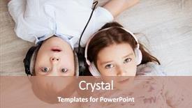  Presentation with childhood - Theme with fashion home shot childhood kid background and a coral colored foreground