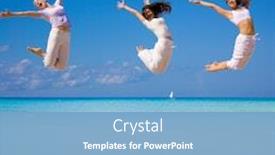  Presentation with horses and girls - Cool new presentation with girls gone flying backdrop and a light blue colored foreground