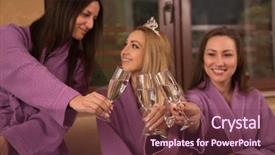  Presentation with bachelor - Cool new slide set with girls have a bachelor party backdrop and a  colored foreground