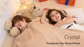  Presentation with sleeping - Colorful theme enhanced with girls-is-lying backdrop and a lemonade colored foreground