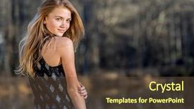  Presentation with teenage girl - Colorful slide deck enhanced with girls puberty - beautiful young teenage blonde girl backdrop and a tawny brown colored foreground