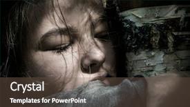  Presentation with puberty - Slides consisting of girls puberty - girl teenager portrait dramatic lighting background and a tawny brown colored foreground