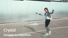  Presentation with old style - Slide deck consisting of 11 - 11-12 years old tween girl background and a gray colored foreground