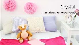  Presentation with pink girly - Presentation theme with girly - beautiful pink girls bedroom background and a lemonade colored foreground