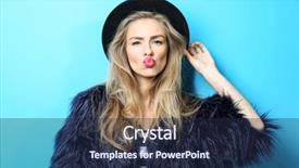  Presentation with blue sky at cook islands - PPT layouts enhanced with girly - young cool woman in fur background and a wine colored foreground