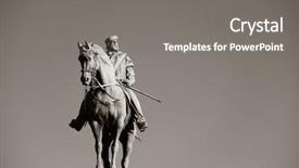  Presentation with italy - Beautiful slide set featuring giuseppe garibaldi monument in milan backdrop and a  colored foreground