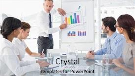  Presentation with business man climbs up to the top of 3d success stairs steps - Presentation theme enhanced with boeing - old man dressed with traditional background and a gray colored foreground.