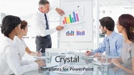  Presentation with giving - Presentation featuring give aways - business man giving a presentation background and a light blue colored foreground