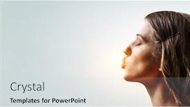  Presentation with give - Theme featuring give-me-a-kiss-mixed background and a light gray colored foreground