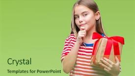  Presentation with beautiful reof christmas season - Amazing PPT layouts having give reason - young beautiful girl giving christmas backdrop and a mint green colored foreground