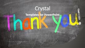  Presentation with thank - Audience pleasing presentation theme consisting of give thanks - thank you written backdrop and a gray colored foreground