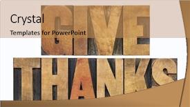  Presentation with thanksgiving - Slide deck having give thanks - thanksgiving concept - isolated background and a coral colored foreground