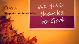  Presentation with give thanks - 