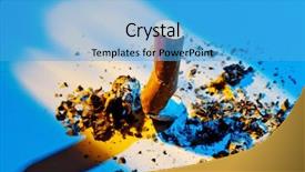  Presentation with smoking - Cool new slides with concept painted red text stock backdrop and a light gray colored foreground