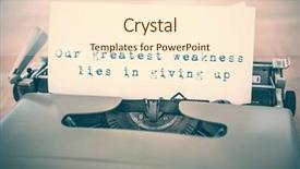  Presentation with weakness - Slides featuring give up - our greatest weakness lies background and a cream colored foreground