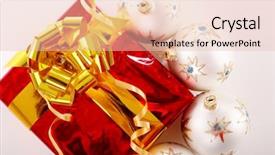  Presentation with gifs christmas - Audience pleasing presentation design consisting of giveaway - christmas tree decorations santa gifts backdrop and a lemonade colored foreground