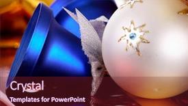  Presentation with christmas hamper gift traditional - Amazing PPT theme having giveaway - christmas tree decorations santa gifts backdrop and a tawny brown colored foreground