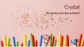  Presentation with birthday celebration mother - Beautiful presentation design featuring giveaway - flat lay of birthday celebration backdrop and a lemonade colored foreground