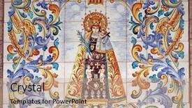  Presentation with gift - Cool new PPT theme with electronic key access system backdrop and a light gray colored foreground