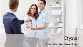  Presentation with keys - Amazing presentation design having gives a couple of key backdrop and a light gray colored foreground