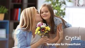  Presentation with beautiful flowers border floral design - Cool new presentation with giving bouquet of beautiful flowers backdrop and a violet colored foreground