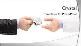  Presentation with bribe - Beautiful slide deck featuring giving bribe to a doctor backdrop and a white colored foreground