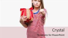  Presentation with beautiful reof christmas season - Colorful slide set enhanced with giving christmas or valentine gift backdrop and a coral colored foreground