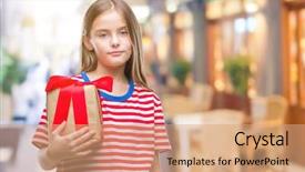  Presentation with beautiful reof christmas season - Audience pleasing theme consisting of giving christmas or valentine gift backdrop and a  colored foreground