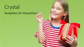  Presentation with girl christmas - Amazing presentation having giving christmas or valentine gift backdrop and a  colored foreground