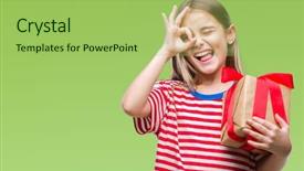  Presentation with beautiful reof christmas season - PPT theme featuring giving christmas or valentine gift background and a  colored foreground