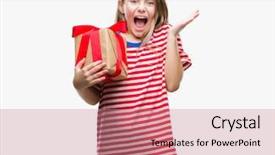  Presentation with girl christmas - Amazing theme having giving christmas or valentine gift backdrop and a coral colored foreground