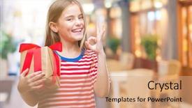  Presentation with girl christmas - Amazing presentation theme having giving christmas or valentine gift backdrop and a  colored foreground