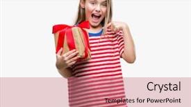  Presentation with girl christmas - Beautiful PPT layouts featuring giving christmas or valentine gift backdrop and a  colored foreground