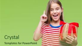  Presentation with beautiful reof christmas season - Presentation theme having giving christmas or valentine gift background and a mint green colored foreground