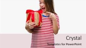  Presentation with beautiful reof christmas season - Colorful slides enhanced with giving christmas or valentine gift backdrop and a  colored foreground