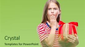  Presentation with beautiful reof christmas season - Theme with giving christmas or valentine gift background and a  colored foreground