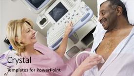  Presentation with ultra - PPT layouts having giving patient an ultra sound background and a coral colored foreground