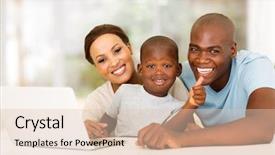  Presentation with giving - Colorful slide deck enhanced with giving thumb up with parents backdrop and a lemonade colored foreground