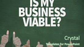  Presentation with green chalkboard - Cool new theme with giving thumbs up against green backdrop and a  colored foreground