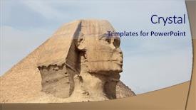  Presentation with pyramid - Slides with giza and ancient egyptian background and a lemonade colored foreground