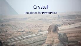  Presentation with pyramid - PPT theme enhanced with giza and ancient egyptian background and a sky blue colored foreground
